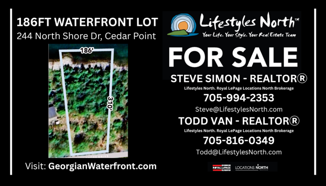 WATERFRONT LOT AT CEDAR POINT